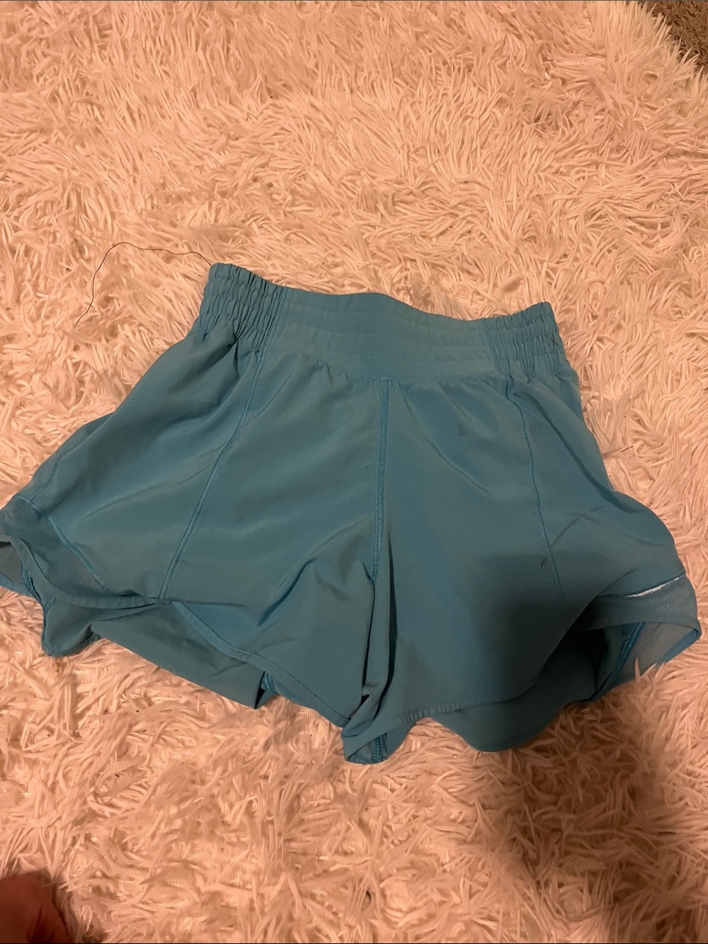 lululemon athletica teal athletic shorts